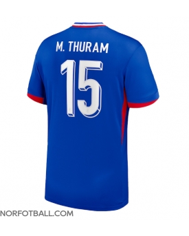Billige Fotballdrakt Frankrike Marcus Thuram #15 Replika Hjemmedrakt EM 2024 Kortermet